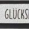 Glücksfilz Anhänger glitzernd in silber 