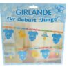 Girlande zur Geburt "Junge"