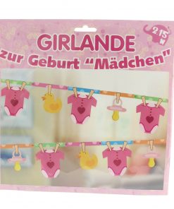 Girlande zur Geburt "Mädchen"