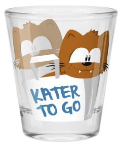 Sheepworld Schnapsglas "Kater to go"