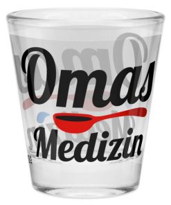 Sheepworld Schnapsglas "Omas Medizin"