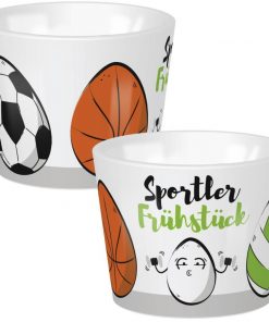 Sheepworld Eierbecher "Sportler Früustück"