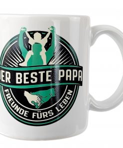 Rahmenlos Tasse in weiß "Der beste Papa"