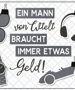 Geschenkbox mit Musik "Ein Mann von Welt"