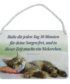 Kulthänger - Blechschild mit Spruch "Nickerchen"