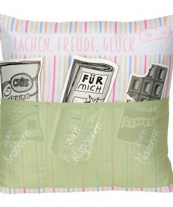 Sofahelden Kissen "Lachen - Freude - Glück"