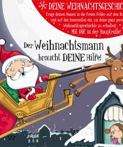 Personalisierte Weihnachtsgeschichte – BLANKO Weihnachtsmann für Mädchen