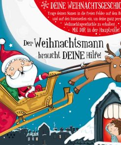 Personalisierte Weihnachtsgeschichte – BLANKO Weihnachtsmann für Jungs