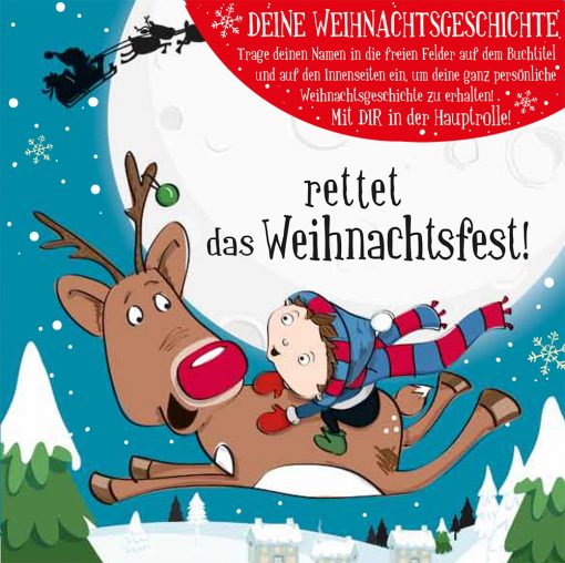 Personalisierte Weihnachtsgeschichte – BLANKO Rettet Weihnachten für Jungs