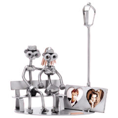 Schraubenfigur Liebespaar mit Fotohalter