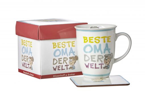 Becher „Beste Oma der Welt“ mit Henkel – Ritzenhoff & Breker