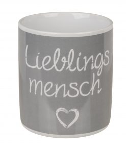 Becher "Lieblingsmensch" aus Steingut