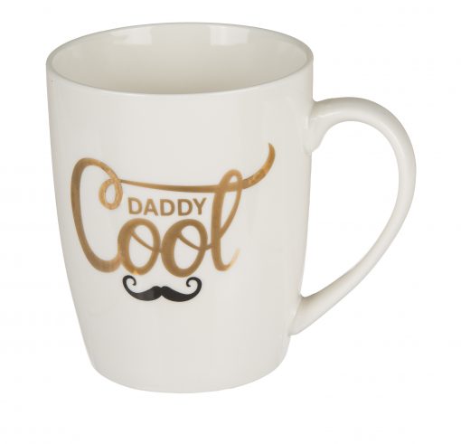 Becher "Daddy Cool" mit Goldverzierung