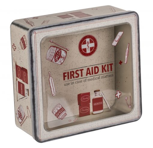 Metalldose "First Aid Kit" mit Sichtfenster