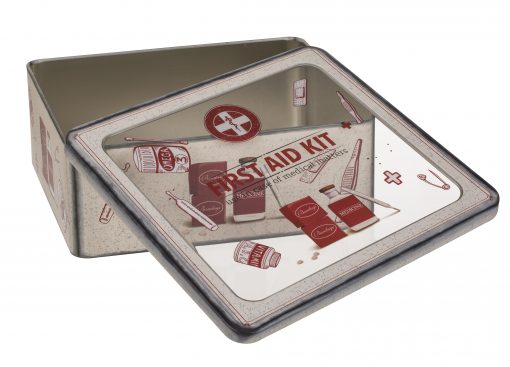 Metalldose "First Aid Kit" mit Sichtfenster