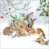 Ambiente® Servietten "Tierfütterung im Winterwald" - FSC Mix