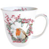 Ambiente® Becher "Rotkehlchen im Kranz", 0,4 L