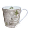 Ambiente® Becher "Bäume auf Holz", 0,4 L