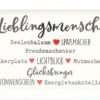 Mini-Bilderrahmen mit Schriftzug "Lieblingsmensch"