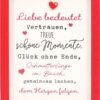 Mini-Bilderrahmen mit Schriftzug "Liebe bedeutet..."