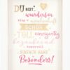 Mini-Bilderrahmen mit Schriftzug "Du bist" Weiß