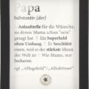 Mini-Bilderrahmen mit Schriftzug "Papa"