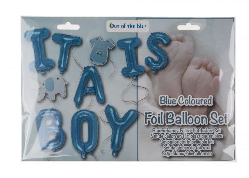 Folien-Luftballon-Set "It is a boy"