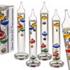 Kleines GALILEO Thermometer aus Glas