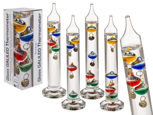 Kleines GALILEO Thermometer aus Glas