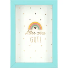 Mini-Bilderrahmen mit Schriftzug „Alles wird GUT!“