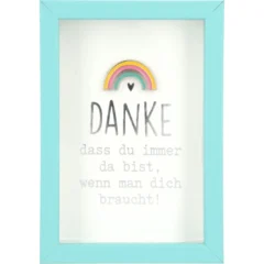 Mini-Bilderrahmen mit Schriftzug "Danke"