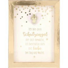 Mini-Bilderrahmen mit Schriftzug "Dein Schutzengel"