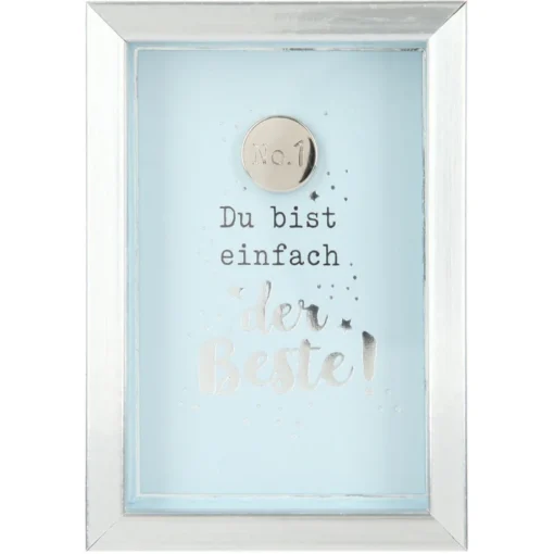 Mini-Bilderrahmen mit Schriftzug "Der Beste"