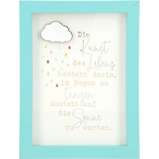 Mini-Bilderrahmen mit Schriftzug "Die Kunst"