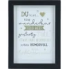 Mini-Bilderrahmen mit Schriftzug "Du bist..." Schwarz