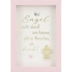 Mini-Bilderrahmen mit Schriftzug "Engel"