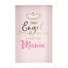 Mini-Bilderrahmen mit Schriftzug "Engel Mama"