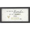 Mini-Bilderrahmen mit Schriftzug "Wir sind eine Familie"