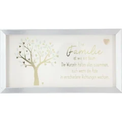 Mini-Bilderrahmen mit Schriftzug "Familie wie ein Baum"