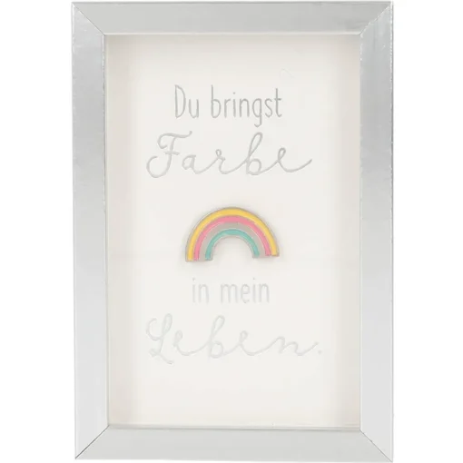 Mini-Bilderrahmen mit Schriftzug "Farbe"
