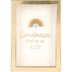 Mini-Bilderrahmen mit Schriftzug "Gemeinsam"