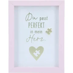 Mini-Bilderrahmen mit Schriftzug "Mein Herz"