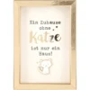 Mini-Bilderrahmen mit Schriftzug "Katze"
