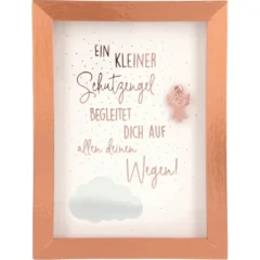Mini-Bilderrahmen mit Schriftzug "Kleiner Schutzengel"