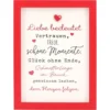 Mini-Bilderrahmen mit Schriftzug "Liebe bedeutet..."
