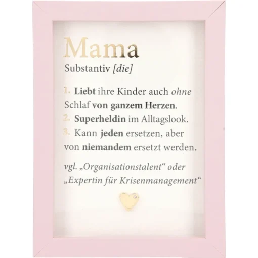 Mini-Bilderrahmen mit Schriftzug "Mama"