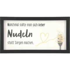 Mini-Bilderrahmen mit Schriftzug "Nudeln"