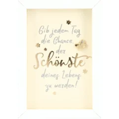 Mini-Bilderrahmen mit Schriftzug "Schönster Tag"