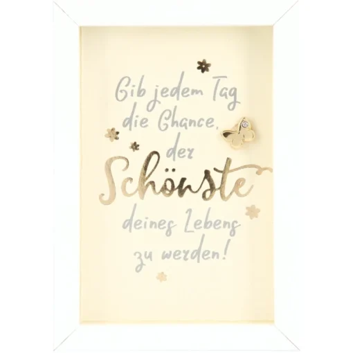 Mini-Bilderrahmen mit Schriftzug "Schönster Tag"