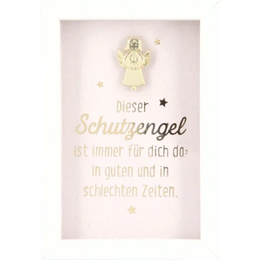 Mini-Bilderrahmen mit Schriftzug "Schutzengel für dich"